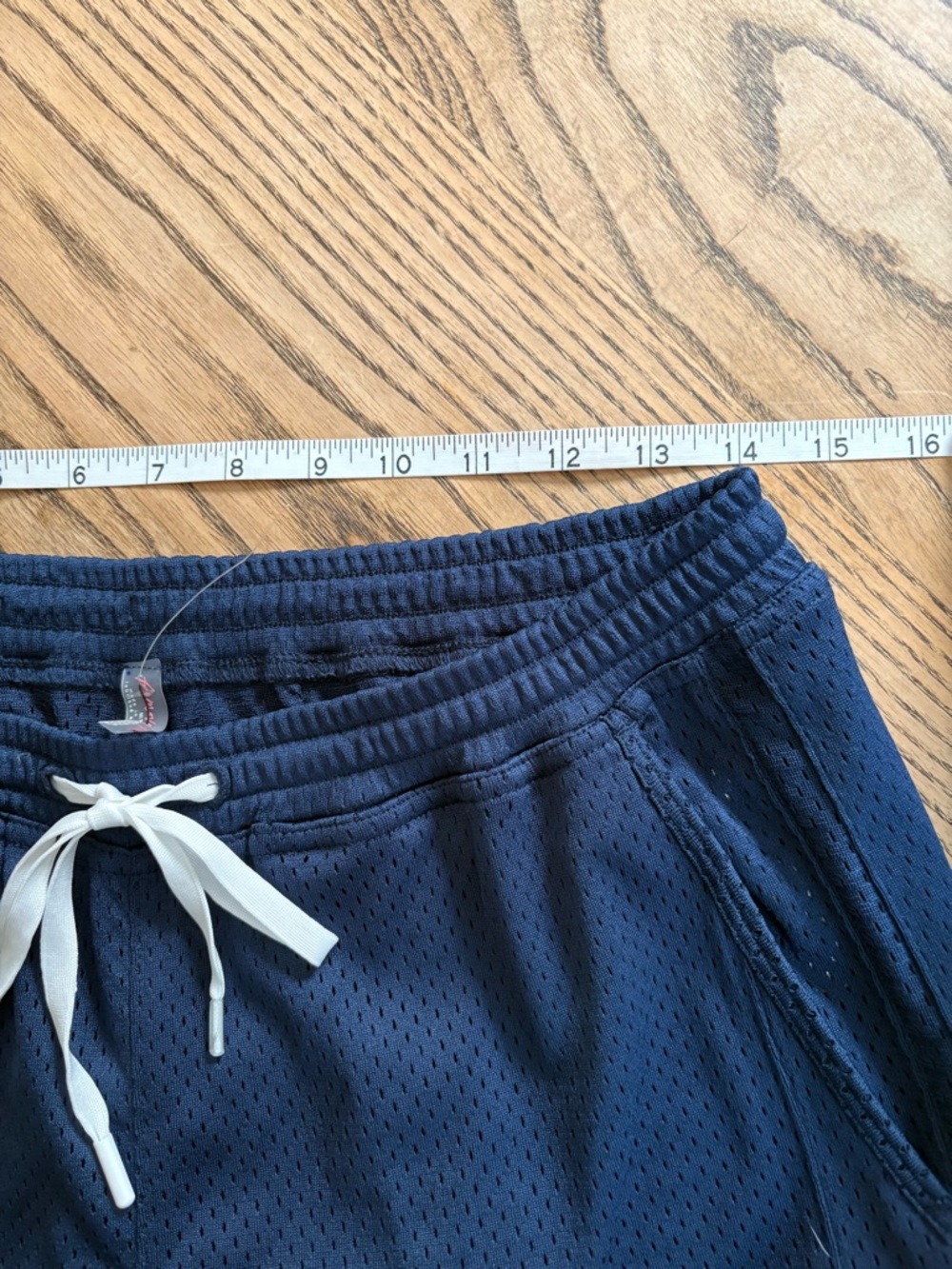NWOT FP Movement by Free People Overtime Wide Leg Mesh Pants - Navy Sz M - Picture 8 of 9